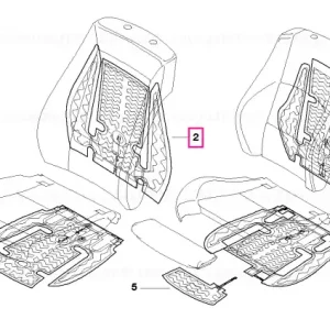 Heat elmnt, backrest, base leather/vinyl - BMW Vezi acum