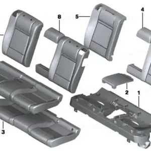 Husă scaun piele Alcantara SCHWARZ - BMW Preț redus