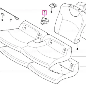 Husă Isofix stânga CARBON BLACK - BMW - Mini Super ofertă