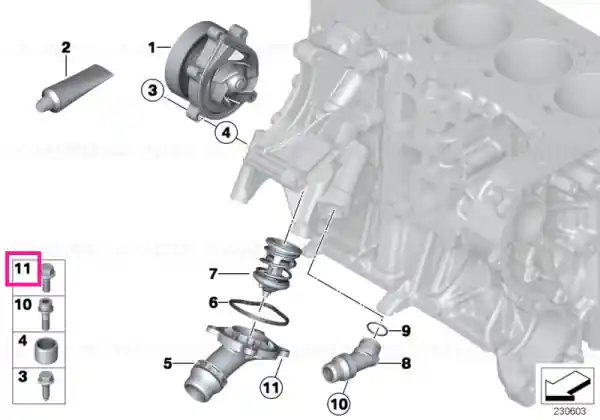 Ofertă specială Șurub hexagonal flanșă M6X16-ZNS3 - BMW - Mini