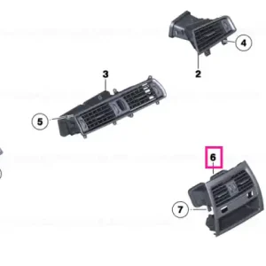 Preț redus Rear fresh air grille - BMW