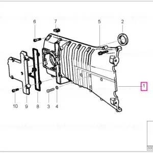 Capac carcasă distribuție negru - BMW Motorrad Popular