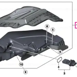 Intake silencer 1-4 - BMW Retur ușor