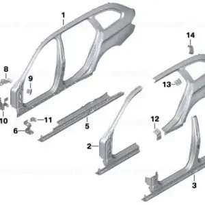 Reducere extra Aripa spate, stanga - BMW Seria 5 F11
