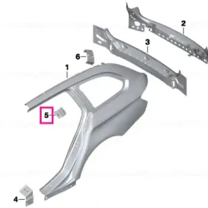 Popular Reinforcement plate, C-pillar, left - BMW