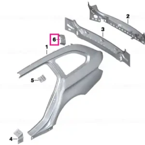 Lichidare de stoc Reinforcement plate, D-pillar, left - BMW