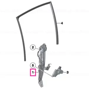 Window lifter without motor, rear left - BMW Preț promoțional