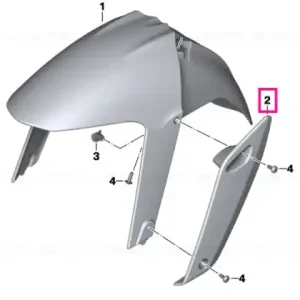 Wind deflector, right - BMW Motorrad Reducere