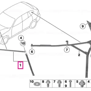Strut tower brace, left - BMW Cel mai bun preț