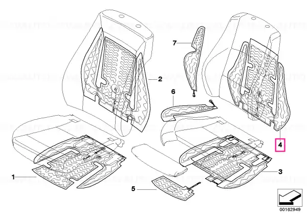 Cel mai bun preț Heating element, sports backrest - BMW