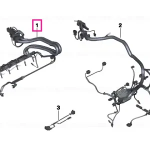 Livrare expres Fascie cabluri injectoare/aprindere - BMW