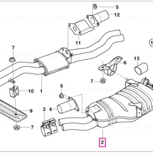 Rear silencer - BMW Reducere de preț