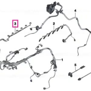 Preț redus Wiring harness, engine, injector module - BMW