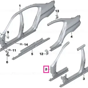 Left exterior column A - BMW Reduceri