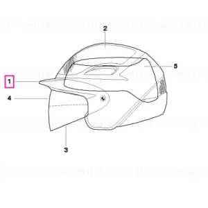 Preț redus Helmet shield f Air Flow helmet WEISS ALU - BMW Motorrad