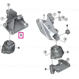 Reducere Suport motor, dreapta - BMW Seria 3 E90 E91 E92, X1 E84