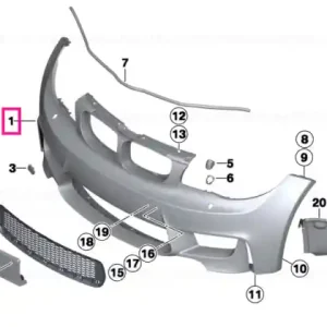 Bestseller Capac trim bara protecție față grunduit - BMW
