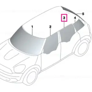 Cumpărături sigure Door window, rear left - BMW - Mini