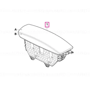 Armrest, leather, front middle right INDIVIDUAL - BMW Ofertă exclusivă