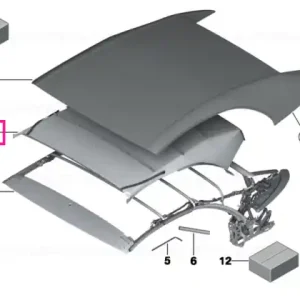 Internal head lining SCHWARZ - BMW Calitate înaltă