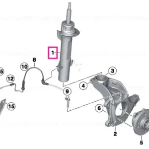 Doar azi Arc suspensie față stânga - BMW - Mini