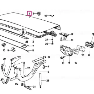 Bestseller Trunk lid M SPORT E2 - BMW
