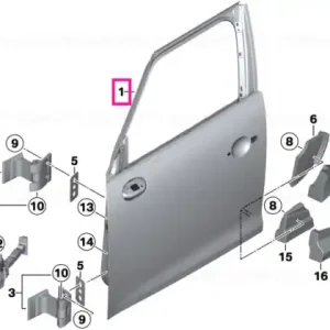 Door, front, right - BMW - Mini Retur ușor
