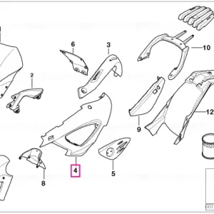 Capac dreapta GOLDORANGE-MET - BMW Motorrad Cumpără online
