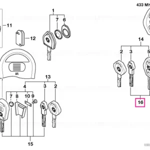 Doar azi Set chei EWS control 315 MHZ - BMW