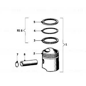 Piston FÜR ZYL.73,50 - BMW Motorrad Mai ieftin