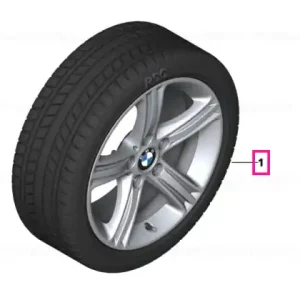 Roată completă de iarnă - Star Spoke 393 cu anvelopa Bridgestone Blizzak LM-32 RFT - 225/50R17 94H - BMW Seria 3/4 F30/F31/F32/F33/F36 Preț redus
