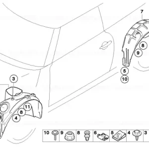 Capac carcasa roata fata stanga - BMW - Mini Ofertă exclusivă