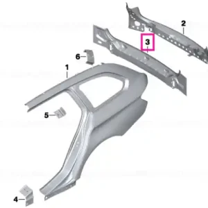 Livrare expres Panou exterior ornament portbagaj - BMW