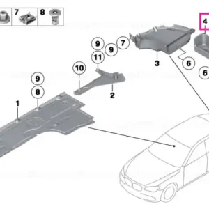 Lichidare de stoc Capac centru spate - BMW