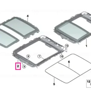 Frame panoramic roof - BMW Plată sigură