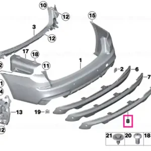Capac bara spate M - BMW Expediere rapidă