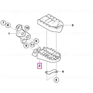 Footrest, left - BMW Motorrad Chilipir