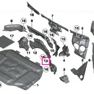 Reduceri Soundinsulation,bulkh.lower section,left - BMW