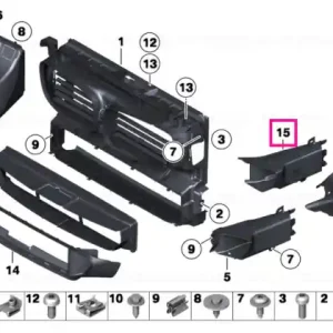 Reducere extra Air duct, brake, left M - BMW