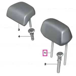 Headrest cloth-leather SILBER/PERLGRAU - BMW Reduceri