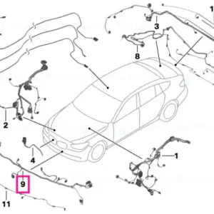 Wiring harness, front end - BMW Cumpără online