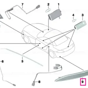 Reflector, rear right - BMW Ofertă limitată