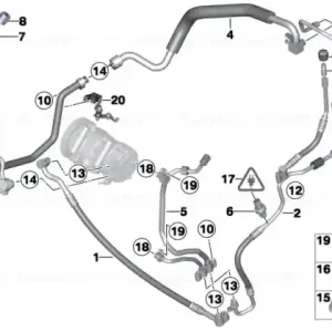 Furtun aspirtie evaporator-compressor - BMW - Mini Reducere specială