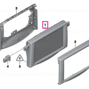 Preferatul clienților Rear compartment monitor 9,2" SCHWARZ - BMW