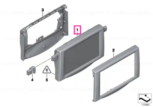 Preferatul clienților Rear compartment monitor 9,2" SCHWARZ - BMW