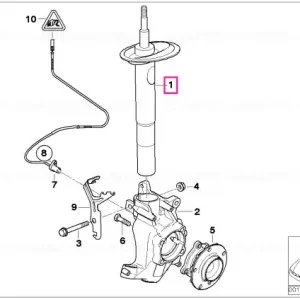 Telescop suspensie fata stanga - BMW Reducere