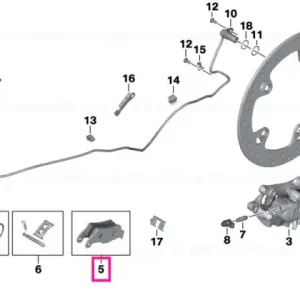 Cumpără online Kit placute frana spate - BMW Motorrad