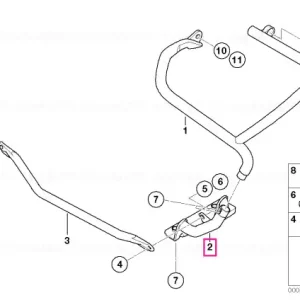 Engine safety bar, left bottom - BMW Motorrad Chilipir