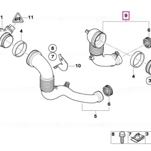 Furtun aer filtrat - BMW Ieftin