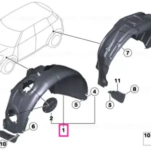 Disponibil imediat Capac nisa roata fata stanga - BMW - Mini